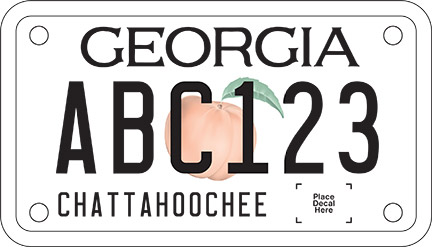 Standard Vehicle License Plate: