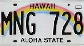 Standard License Plates