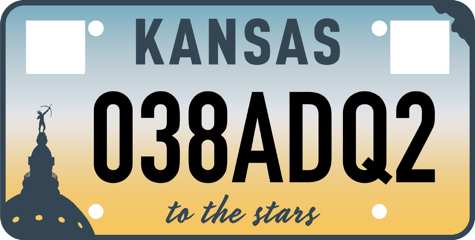 Standard license plates for automobiles, commercial vehicles, and motorcycles: