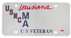 Personalized plates must have at least two letters (A-Z) and may also have numbers. A space, period, or hyphen count has one space. A half space may be included on personalized plates, but it counts as one space. Louisiana OMV does not allow amateur radio call signs, a patented logo, or special symbols such as @, #,%, and & to be included on personalized plates. Ethnic, vulgar, racial, or indecent connotations considered offensive to decency and good taste are also prohibited on personalized plates.