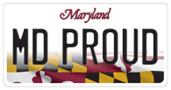 Examples of Maryland's license plates are shown below: