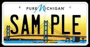 Standard License Plates &acirc;&euro;&ldquo; Pure Michigan, Water-Winter Wonderland, Mackinac Bridge: