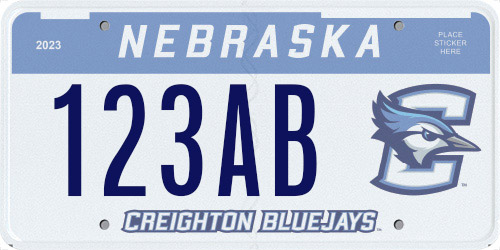 The Message license plate design, another popular specialty license plate, closely mirrors the standard issue design but features the chosen message in a dark blue font at the center of the design