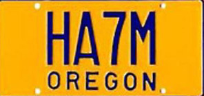 Other common Oregon license plates: