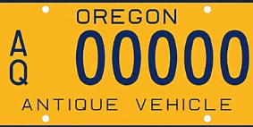 Other common Oregon license plates: