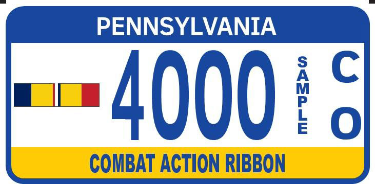 Specialty and military license plates